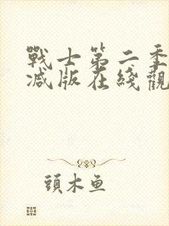 战士第二季未删减版在线观看