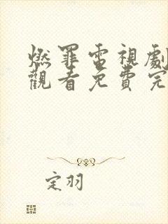 燃罪电视剧在线观看免费完整版35