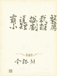 霸道总裁系列的小短剧推荐封面