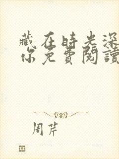 藏在时光深处的你免费阅读全文封面