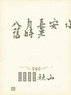 八月长安 你好旧时光封面