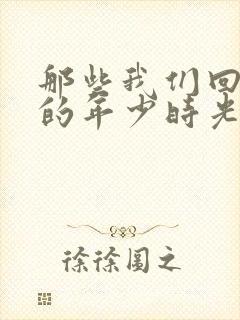 那些我们回不去的年少时光封面
