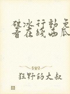 破冰行动免费观看在线西瓜