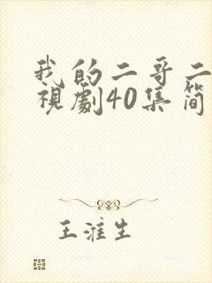 我的二哥二嫂电视剧40集简介