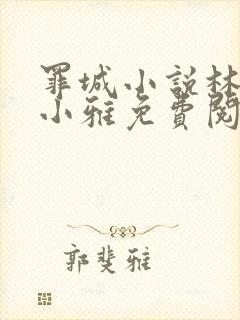 罪城小说林岚秦小雅免费阅读