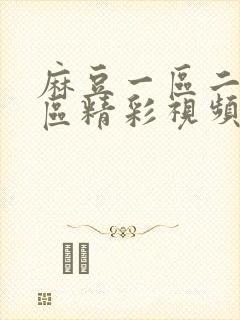 麻豆一区二区三区精彩视频