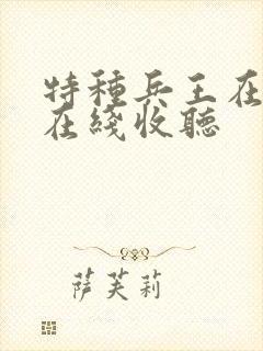 特种兵王在山村在线收听