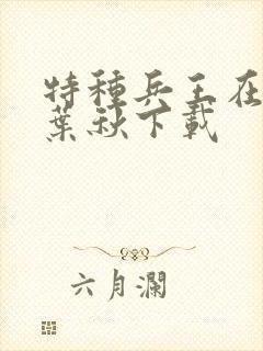 特种兵王在山村叶秋下载
