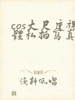 cos大尺度裸体私拍写真封面