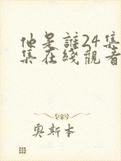 他是谁24集全集在线观看