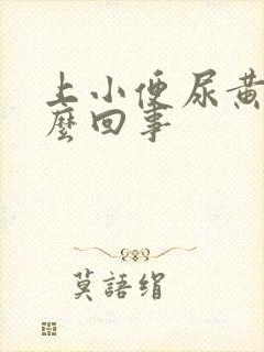 上小便尿黄是怎么回事