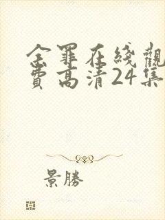 余罪在线观看免费高清24集