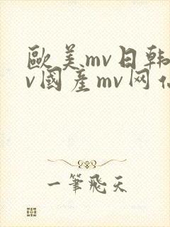 欧美mv日韩mv国产mv网站