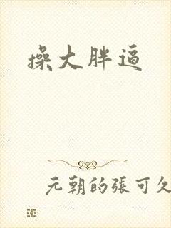 操大胖逼封面