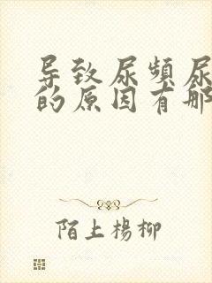 导致尿频尿不尽的原因有那些
