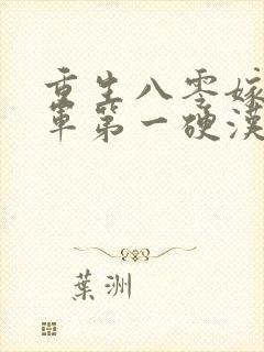 重生八零嫁给全军第一硬汉女主角