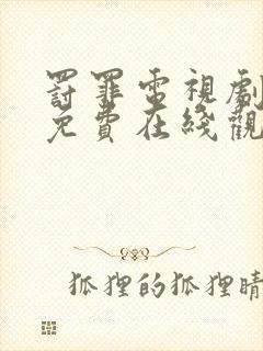 罚罪电视剧全集免费在线观看封面