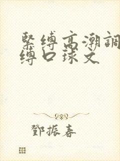 紧缚高潮调教束缚口球文