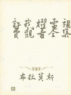 许我耀电视剧免费观看全集在线播放