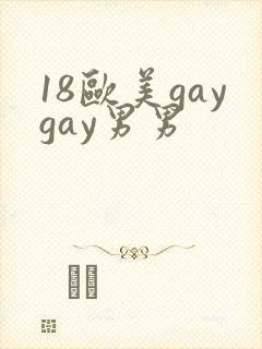 18欧美gaygay男男