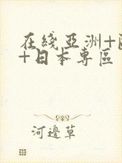 在线亚洲+欧美+日本专区封面