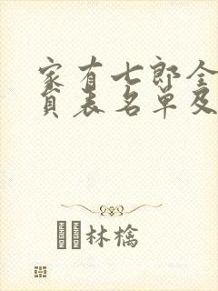 家有七郎全部演员表名单及角色介绍封面