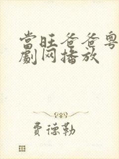 当旺爸爸粤语港剧网播放