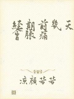 经期前几天乳房会胀痛