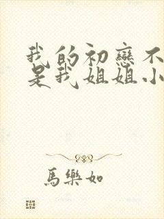 我的初恋不可能是我姐姐小说