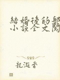 结婚后的那几年小说全文阅读