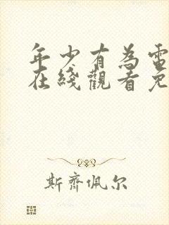 年少有为电视剧在线观看免费封面