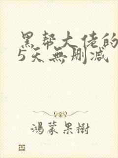 黑帮大佬的365天无删减