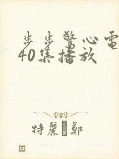 步步惊心电视剧40集播放封面