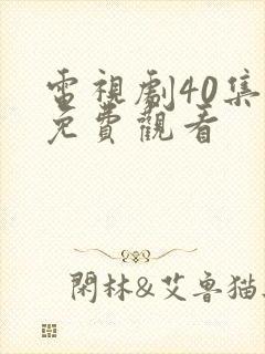 电视剧40集全免费观看封面