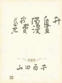 《我独自升级》免费漫画封面
