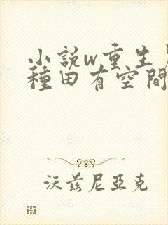 小说w重生农女种田有空间》封面