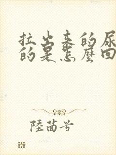拉出来的尿是黄的是怎么回事
