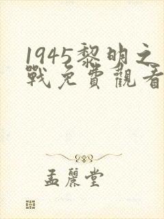 1945黎明之战免费观看全集封面