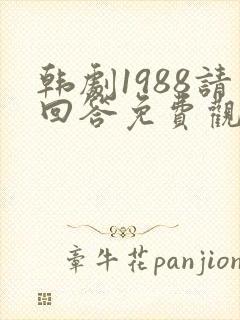 韩剧1988请回答免费观看全集高清