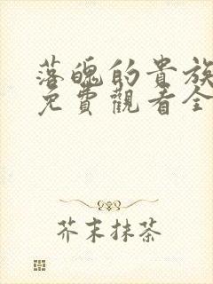 落魄的贵族动漫免费观看全集高清封面