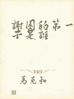 谢园的第一任妻子是谁封面