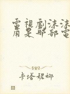 电视剧沫沫女主角是哪部电视剧