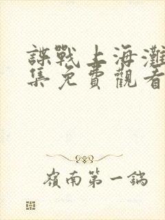 谍战上海滩40集免费观看