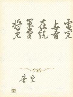 将军在上电视剧免费观看完整版高清封面