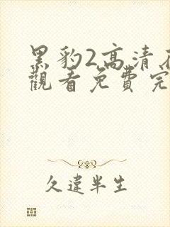 黑豹2高清在线观看免费完整版