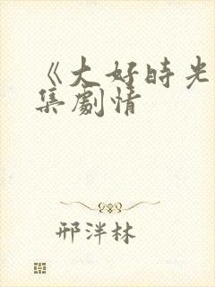 《大好时光》分集剧情