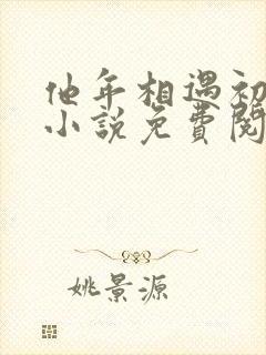 他年相遇初恋时小说免费阅读