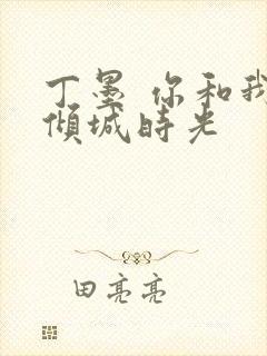 丁墨 你和我的倾城时光