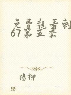 免费观看刺客伍67第五季