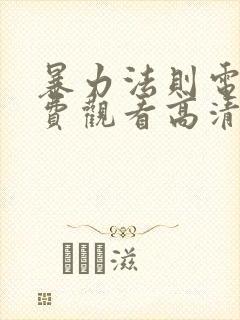 暴力法则电影免费观看高清